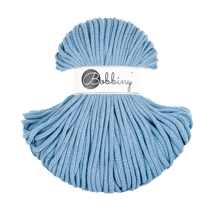 Bobbiny Makrameegarn Perfect Blue Bobbiny Kordel 5mm x 100 Meter Lieblingsgarn