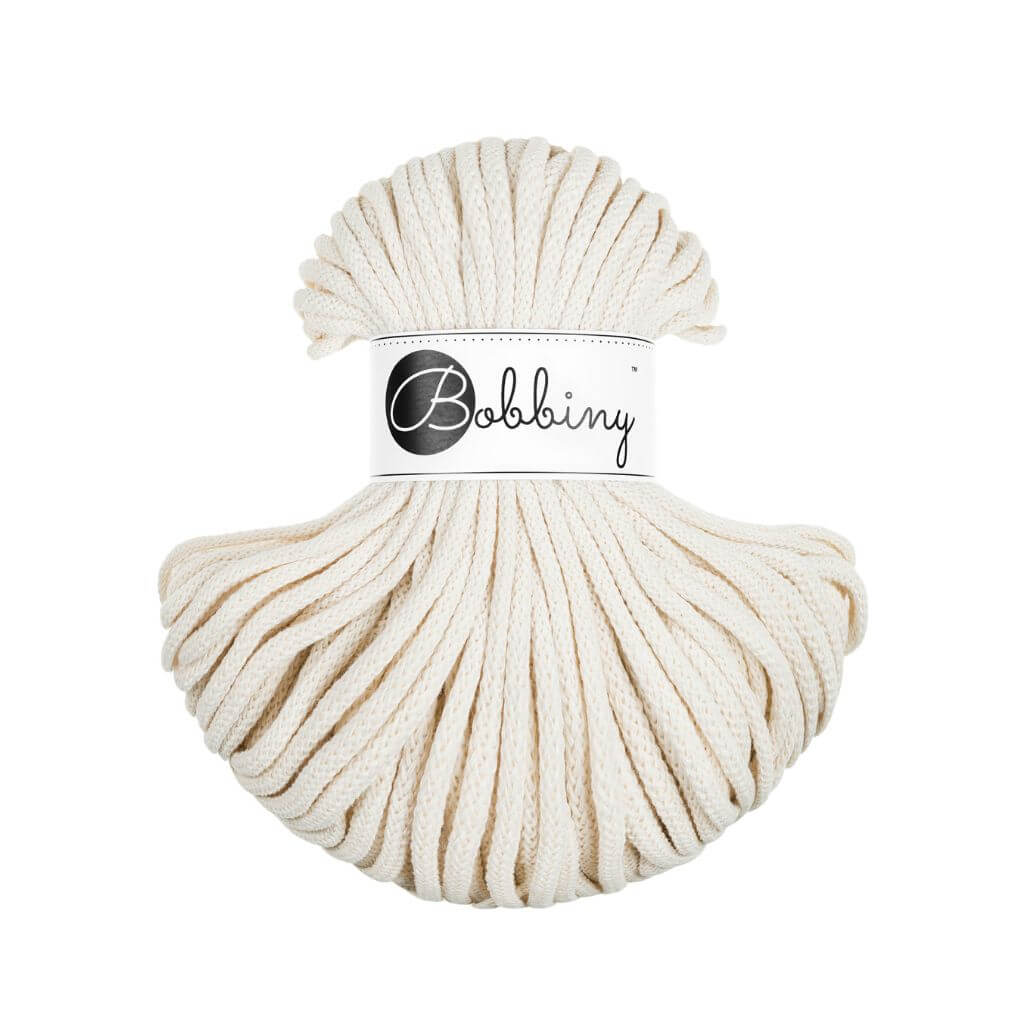 Bobbiny Makrameegarn Natural Bobbiny Premium Kordel 5 mm x 50 m Lieblingsgarn