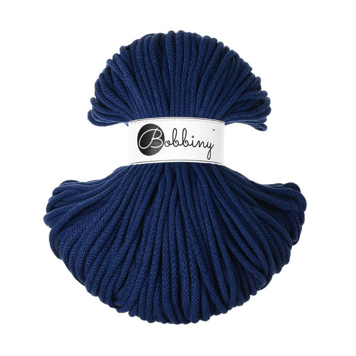 Bobbiny Makrameegarn Ink Blue Bobbiny Premium Kordel 5mm x 100 Meter Lieblingsgarn