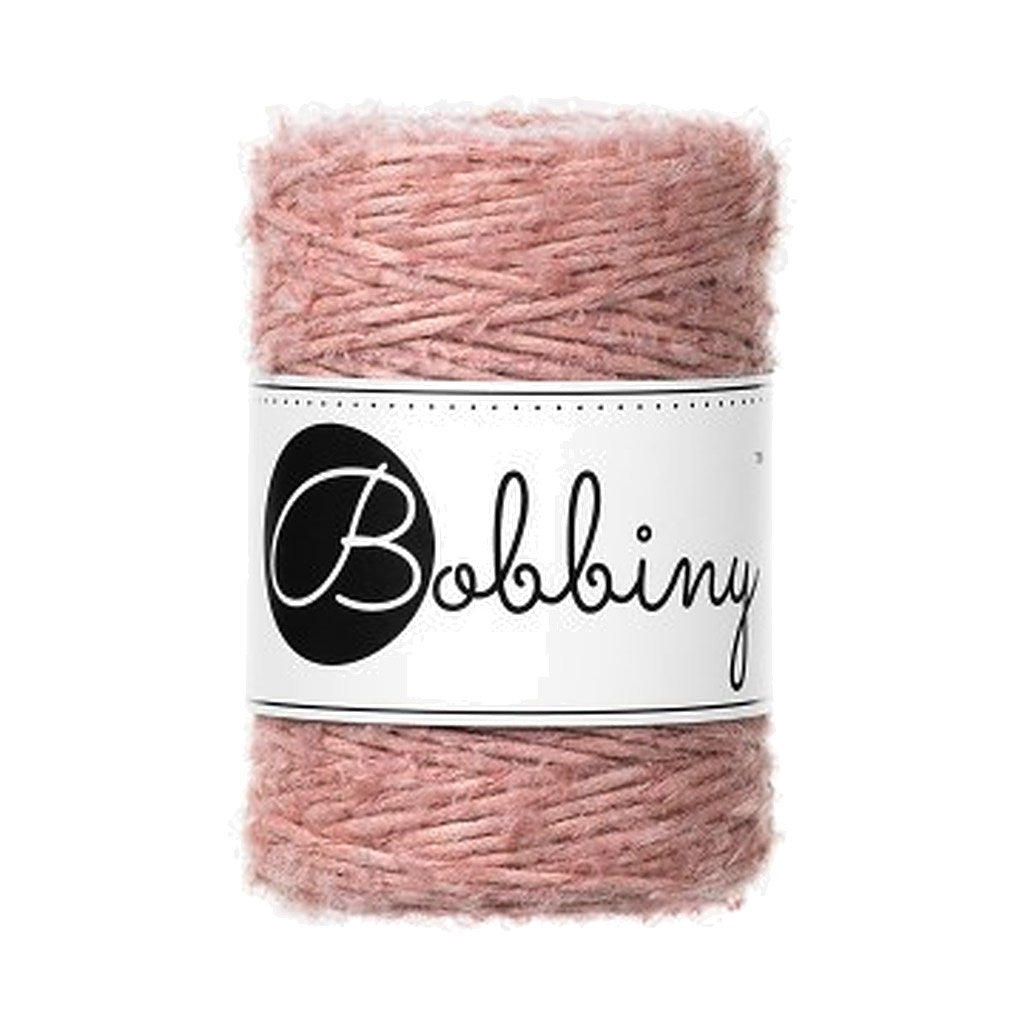 Bobbiny Bouclé Makramee Garn 1,5mm, Farbe Blush – Baumwolle bei Lieblingsgarn