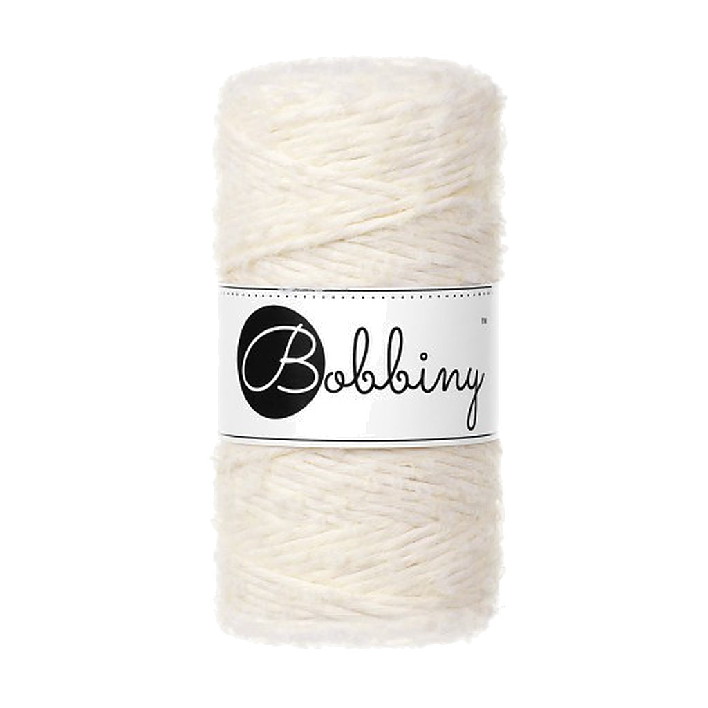 Bobbiny Boucle Makramee Garn 3mm, Farbe Natural – Baumwolle bei Lieblingsgarn