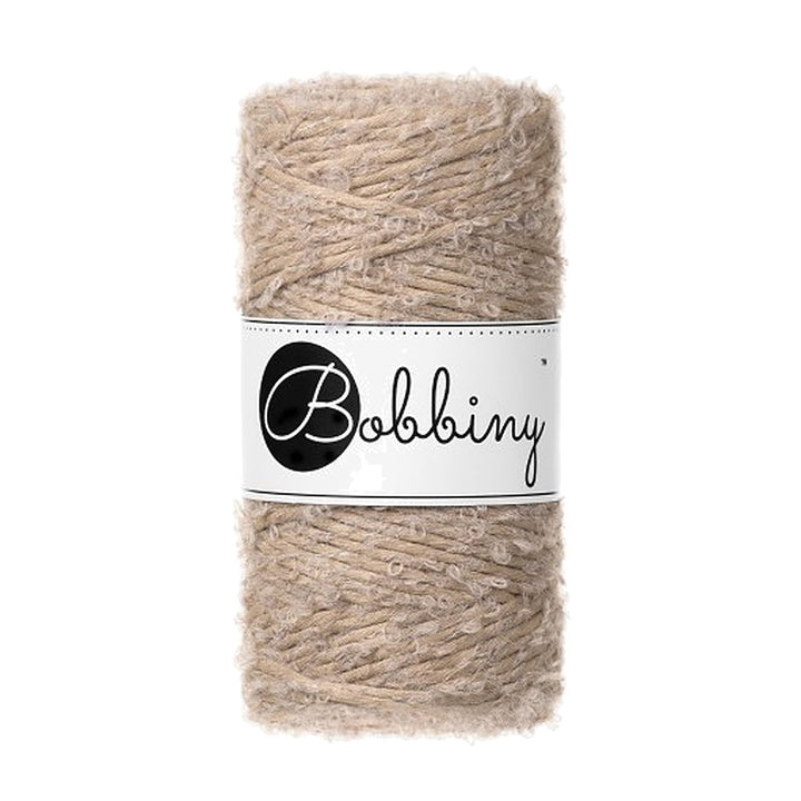 Bobbiny Boucle Makramee Garn 3mm, Farbe Sand – Baumwolle bei Lieblingsgarn