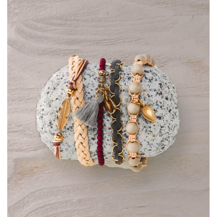 Topp TOPP Boho-Schmuck Love &amp; Peace - Schmuckset Lieblingsgarn