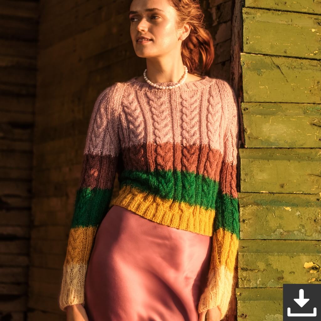 Brigitte No. 2 &amp; 3 Pullover - Lana Grossa Brigitte 09 Modell 04 (PDF) Lieblingsgarn