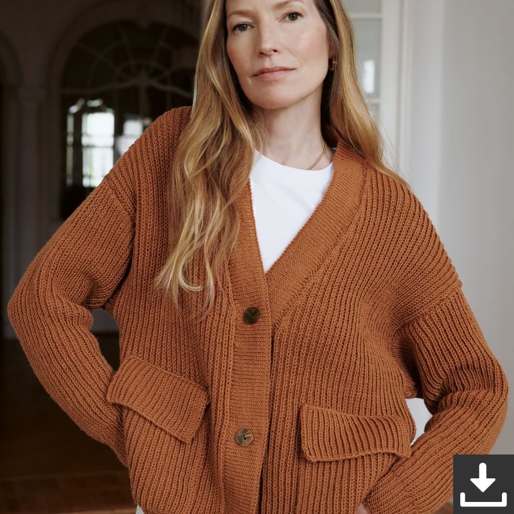Lana Grossa Pattern Damen Cardigan Strickset - Lana Grossa (PDF) bei bei bei bei bei bei bei bei bei bei bei Lieblingsgarn