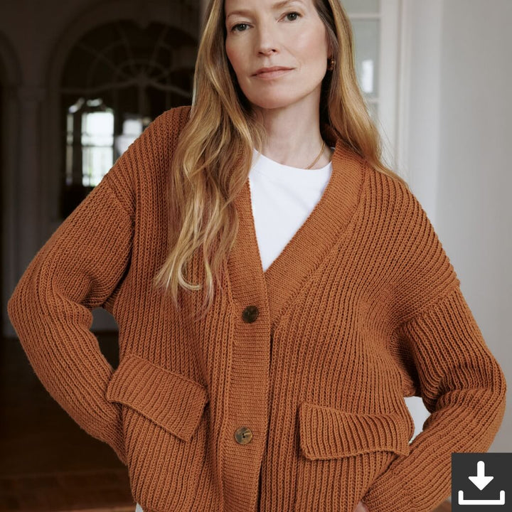 Lana Grossa Pattern Damen Cardigan Strickset - Lana Grossa (PDF) bei bei bei bei bei bei bei bei bei bei bei Lieblingsgarn