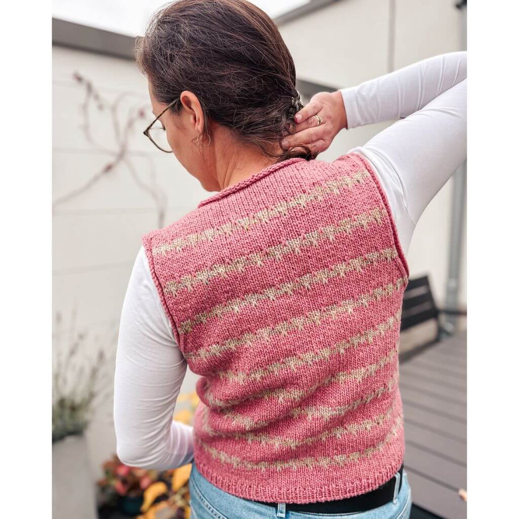 Carolin Balmes Pattern Friedas Mosaic Weste Strickanleitung - Carolin Balmes (PDF) bei bei bei bei bei bei Lieblingsgarn