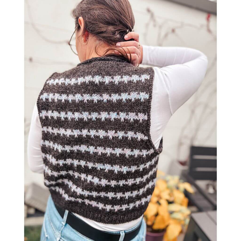 Carolin Balmes Pattern Friedas Mosaic Weste Strickanleitung - Carolin Balmes (PDF) bei bei bei bei bei bei Lieblingsgarn