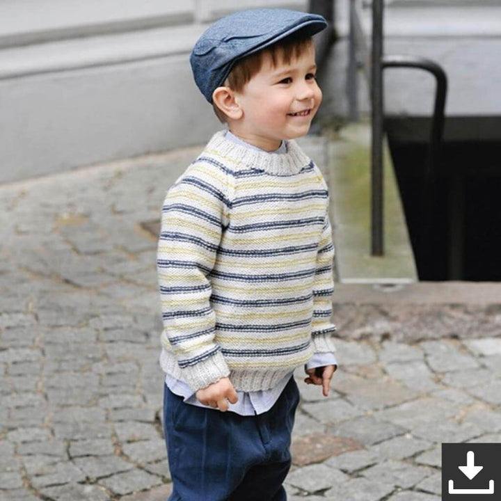Sandnes Garn Pattern Kinder Streifenpullover Casey Strickanleitung - Sandnes Garn (PDF) Lieblingsgarn