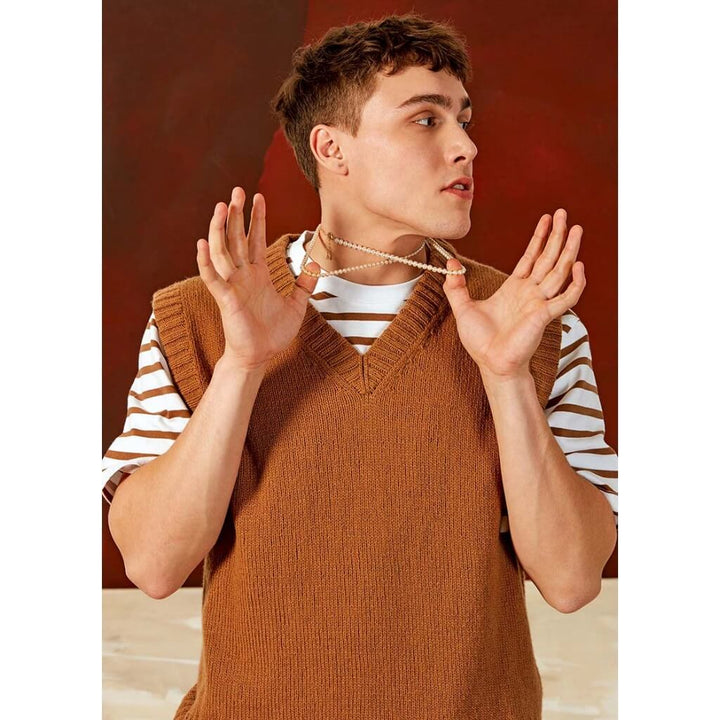 Lang Yarns Pattern Herren Pullunder Strickanleitung - Lang Yarns (PDF) bei bei bei bei bei bei bei bei bei Lieblingsgarn