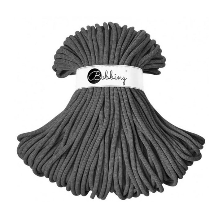 Bobbiny Charcoal Bobbiny 9mm Jumbo Kordel Lieblingsgarn