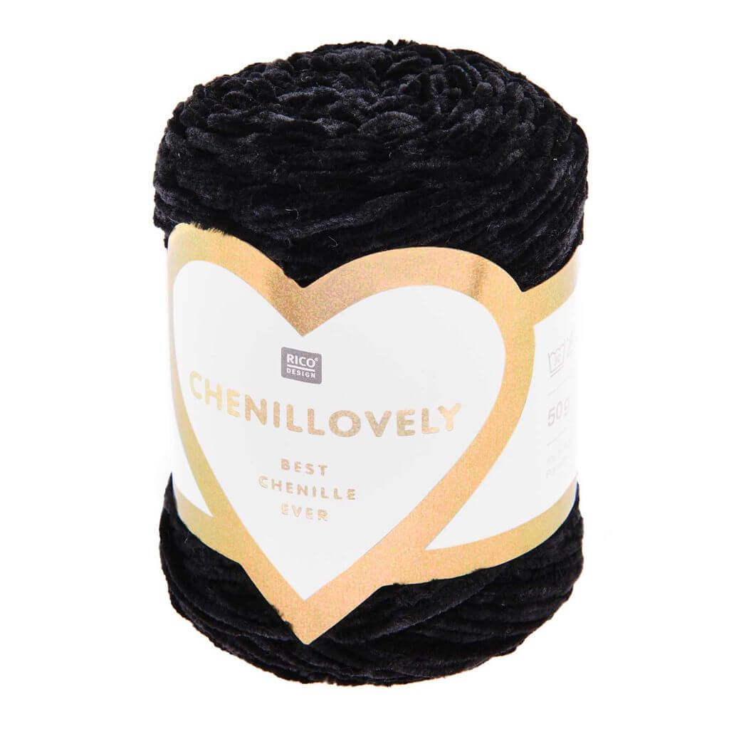Rico Design 009 - Schwarz Rico Design Chenillovely Lieblingsgarn