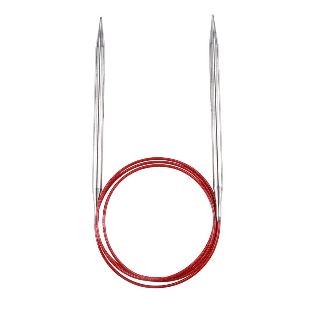 ChiaoGoo 100 cm / 6,00 mm ChiaoGoo Rundstricknadel RED LACE Edelstahl Lieblingsgarn