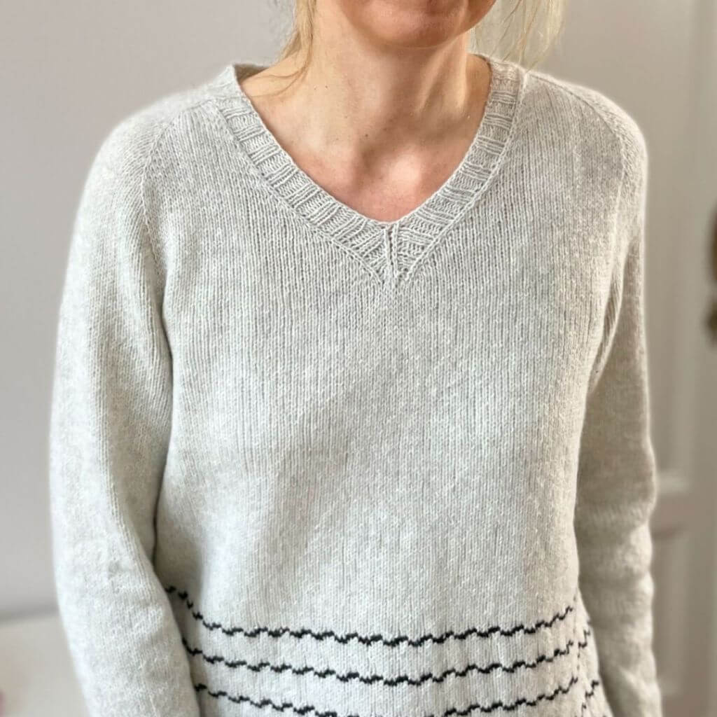 Christina Körber-Reith Pullover Ripple Stripes V-Neck Strickanleitung - Christina Körber-Reith (PDF) bei bei Lieblingsgarn