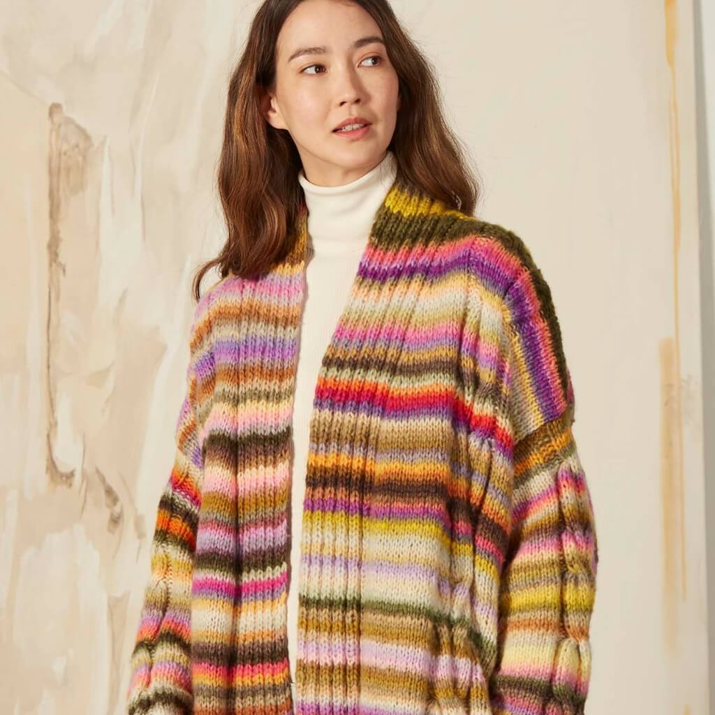 Lang Yarns Pattern Gestreifter Mantel Strickanleitung - Lang Yarns (PDF) bei bei bei bei bei bei bei bei bei Lieblingsgarn