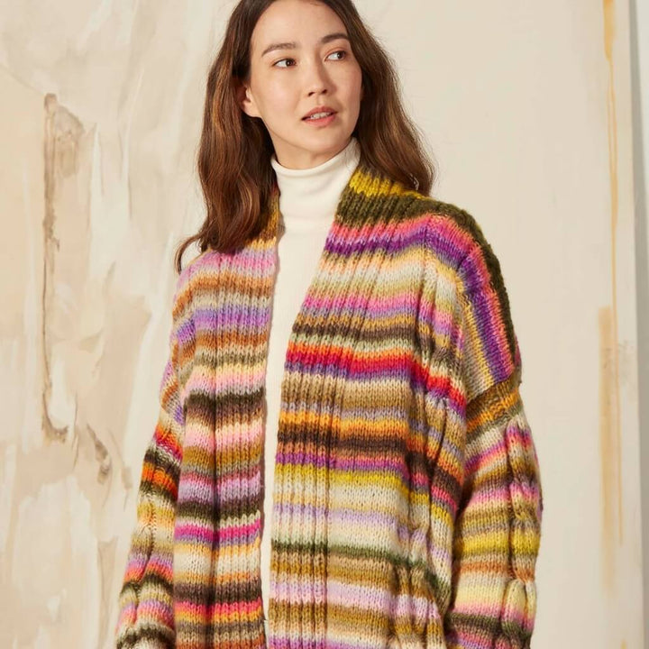 Lang Yarns Pattern Gestreifter Mantel Strickanleitung - Lang Yarns (PDF) bei bei bei bei bei bei bei bei bei Lieblingsgarn