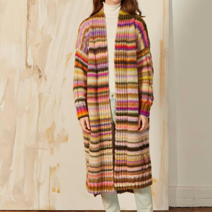Lang Yarns Pattern Gestreifter Mantel Strickanleitung - Lang Yarns (PDF) bei bei bei bei bei bei bei bei bei Lieblingsgarn