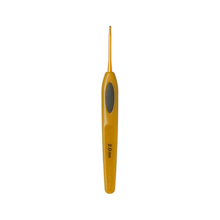 Clover Häkelnadel Soft Touch, Farbe 2 – Metall bei Lieblingsgarn