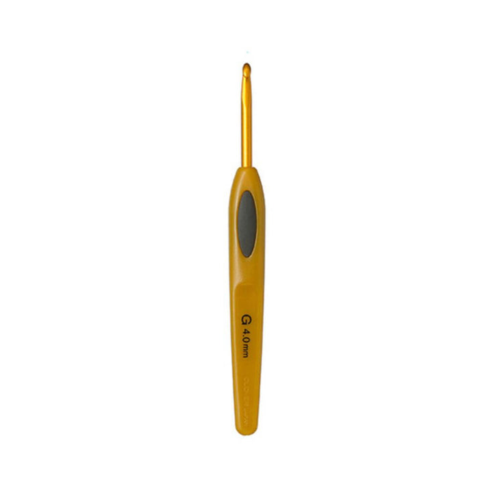 Clover Häkelnadel Soft Touch, Farbe 4 – Metall bei Lieblingsgarn
