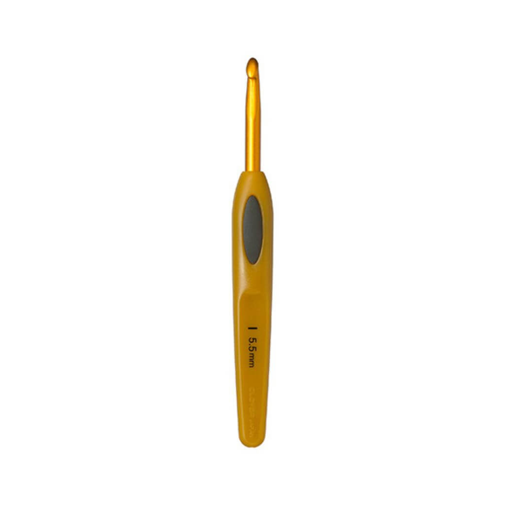 Clover Häkelnadel Soft Touch, Farbe 5,5 – Metall bei Lieblingsgarn