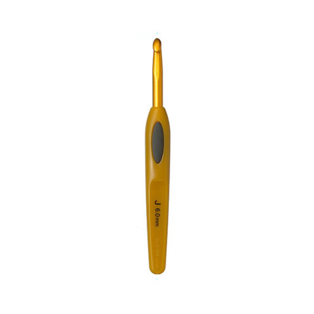 Clover Häkelnadel Soft Touch, Farbe 6 – Metall bei Lieblingsgarn