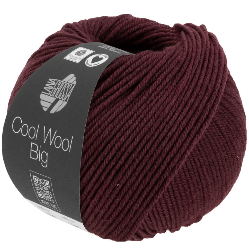 Lana Grossa 1606 - Schwarzrot meliert Lana Grossa Cool Wool Big Mélange Lieblingsgarn