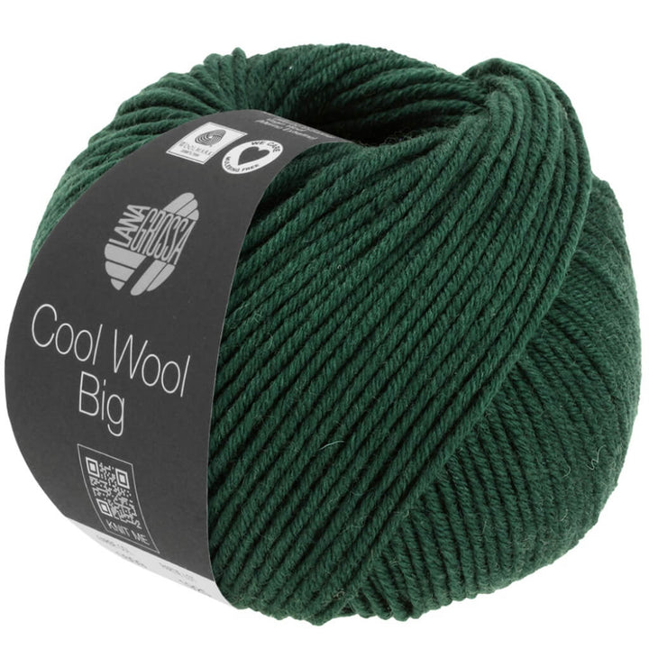 Lana Grossa 1625 - Dunkelgrün meliert Lana Grossa Cool Wool Big 50g Lieblingsgarn