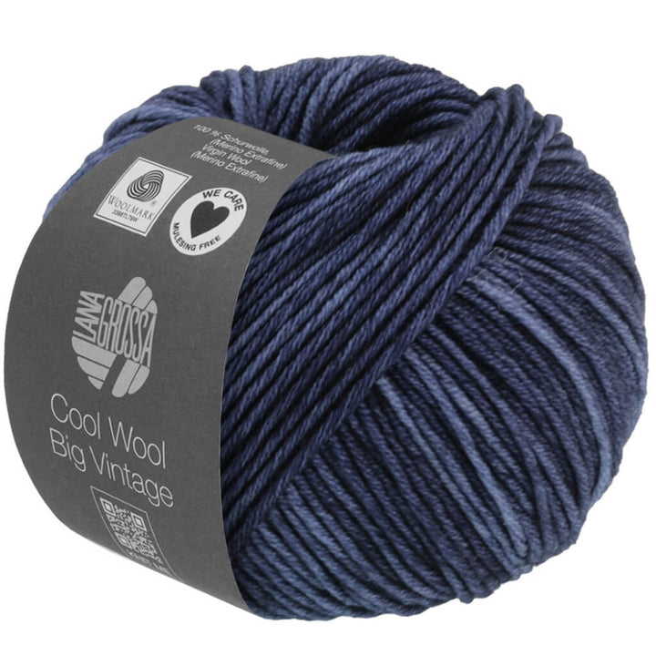 Lana Grossa 7166 - Dunkelblau Lana Grossa Cool Wool Big Vintage Lieblingsgarn