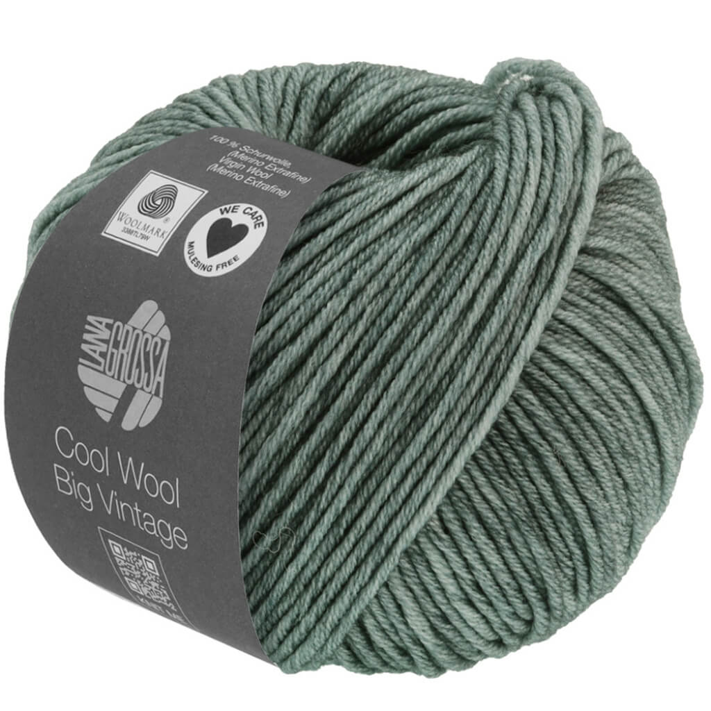 Lana Grossa 7168 - Grüngrau Lana Grossa Cool Wool Big Vintage Lieblingsgarn