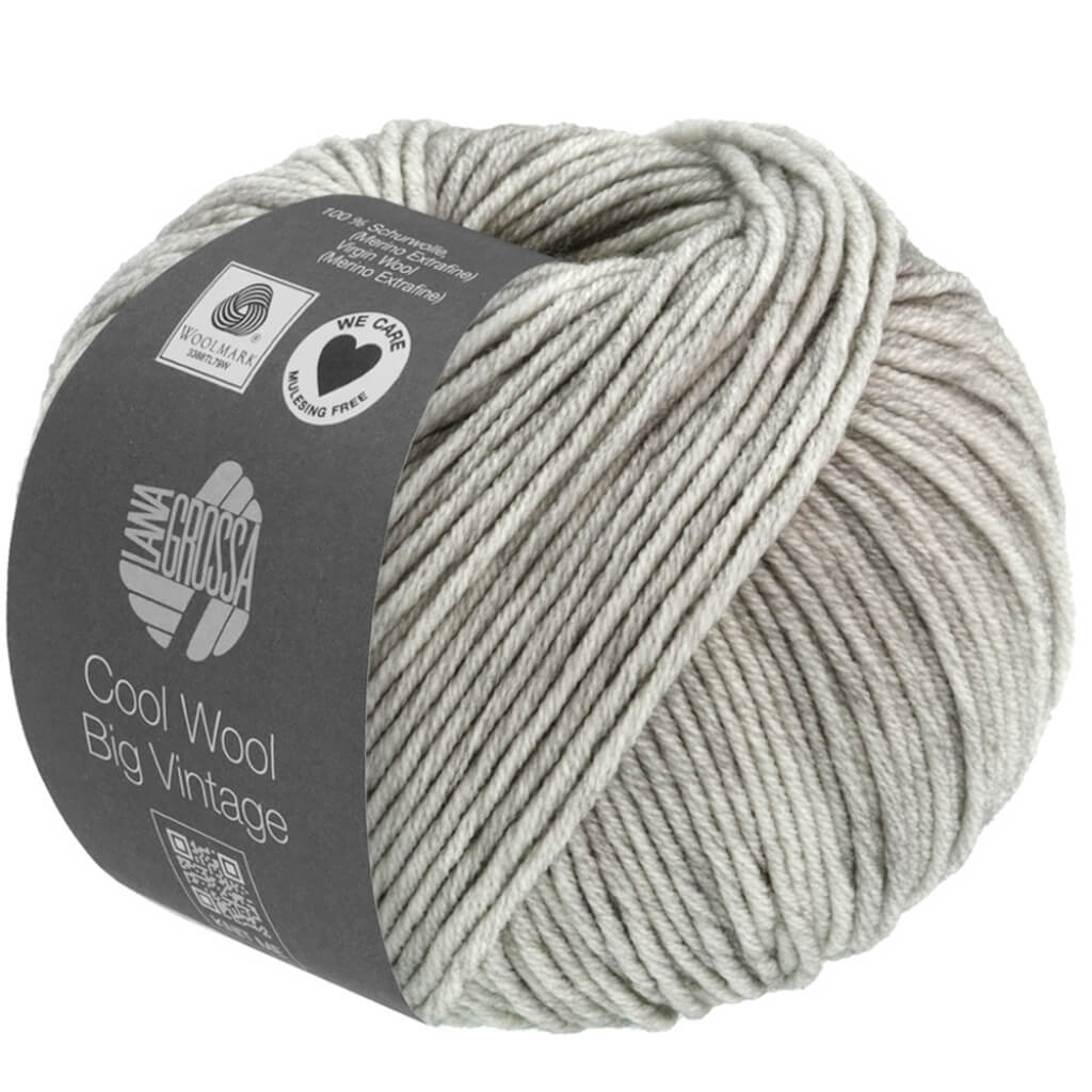 Lana Grossa 7169 - Hellgrau Lana Grossa Cool Wool Big Vintage Lieblingsgarn