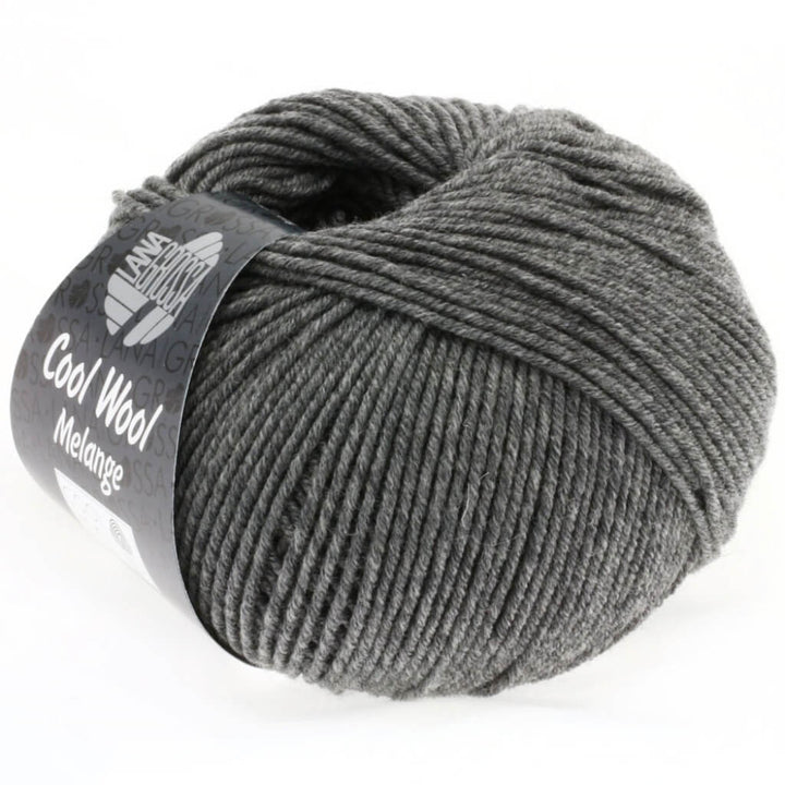 Lana Grossa 0412 - Dunkelgrau meliert Lana Grossa Cool Wool Mélange Lieblingsgarn