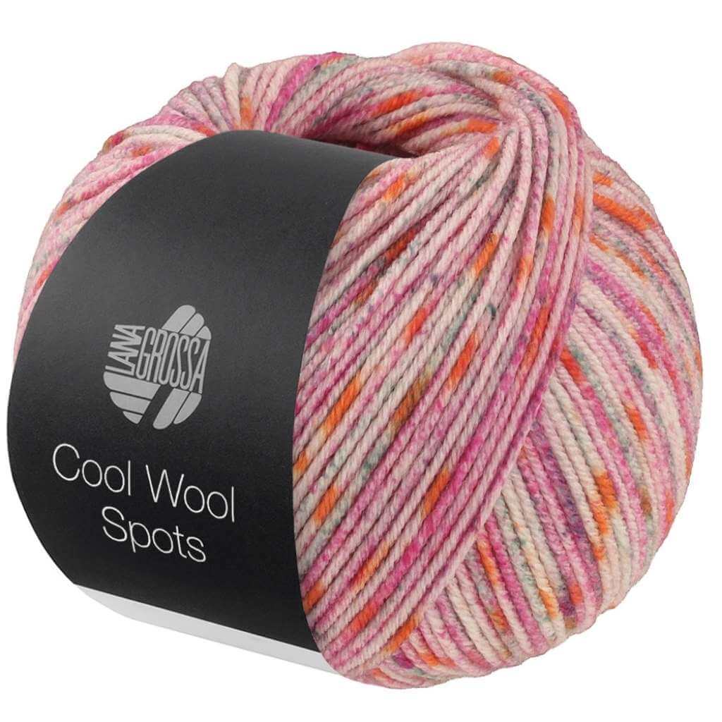Lana Grossa 5010 - Pink/Creme/Grau/Orange Lana Grossa Cool Wool Spots Lieblingsgarn