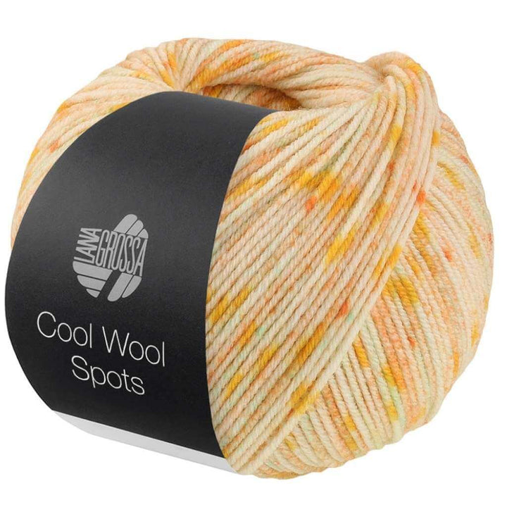 Lana Grossa 5011 - Vanille/Dotter-/Orangegelb/Zartgrün Lana Grossa Cool Wool Spots Lieblingsgarn