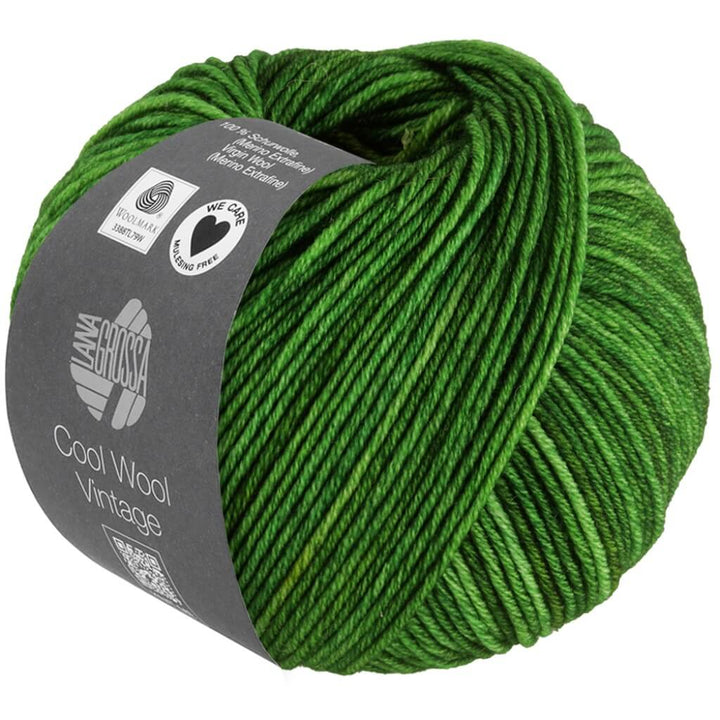 Lana Grossa Cool Wool Vintage, Farbe 7374 Grün – Merino und Schurwolle bei Lieblingsgarn