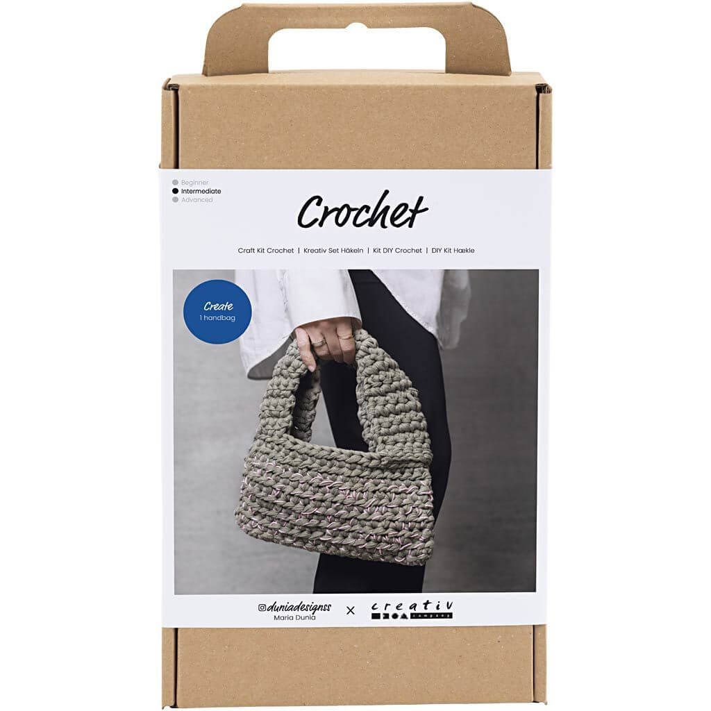 Creativ Company Creativ Company Kreativ-Set Häkeln Grob gehäkelte Tasche Lieblingsgarn