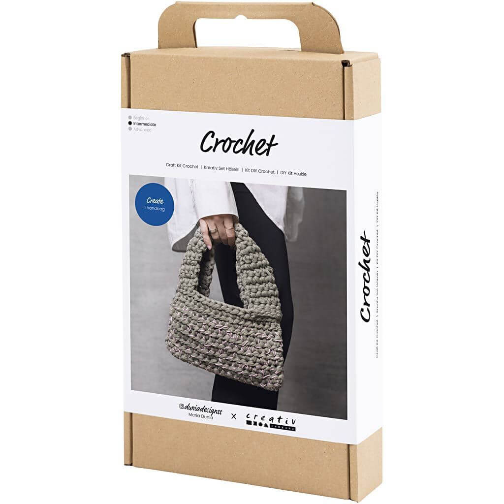 Creativ Company Creativ Company Kreativ-Set Häkeln Grob gehäkelte Tasche Lieblingsgarn