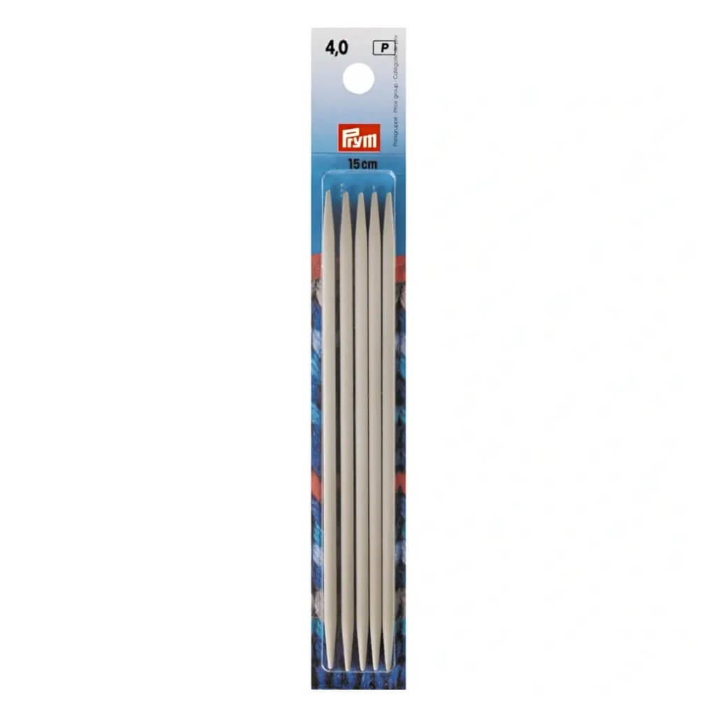Prym 15 cm / 4 Prym Strumpfstricknadeln ALU 10 - 40 cm Lieblingsgarn