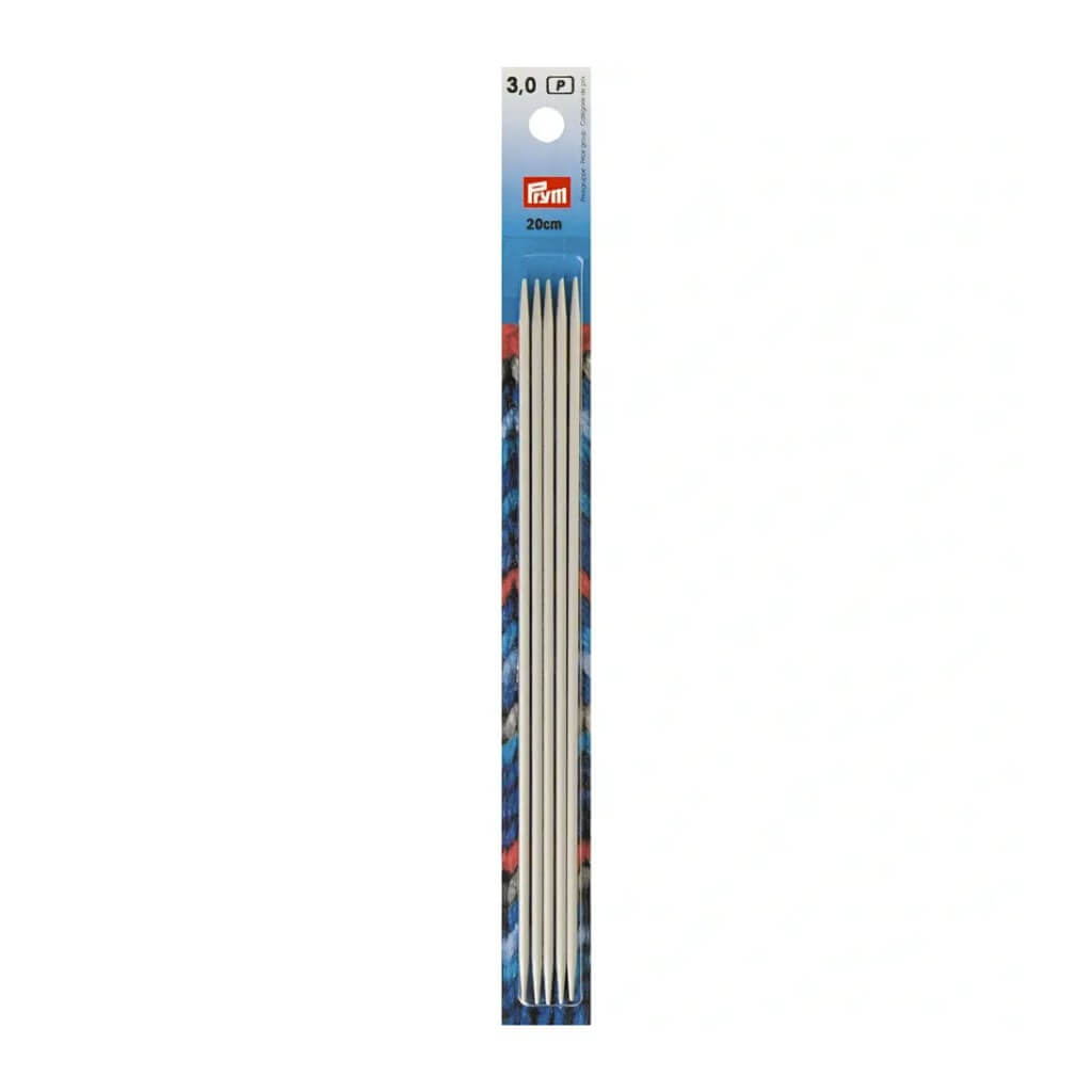 Prym 20 cm / 3 Prym Strumpfstricknadeln ALU 10 - 40 cm Lieblingsgarn