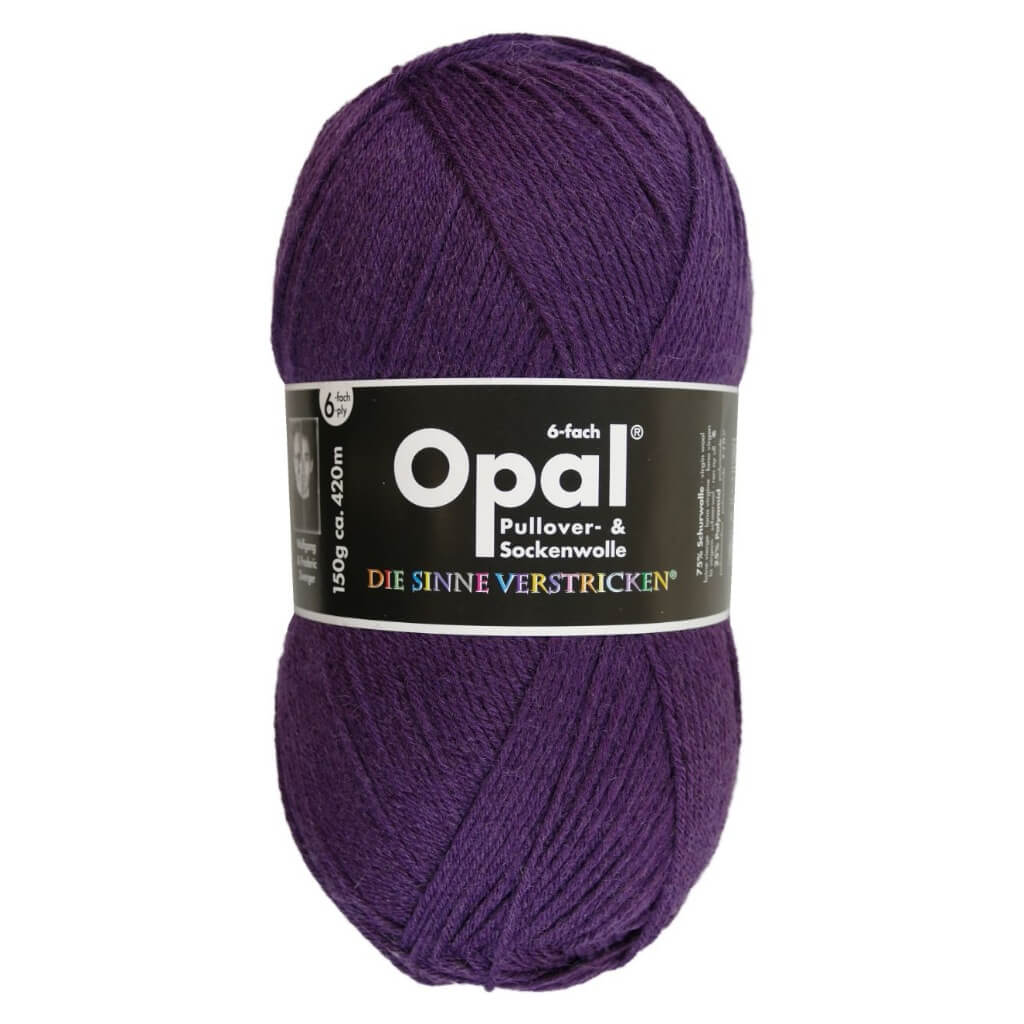 Opal 7902 - Violett Opal Sockenwolle Uni 6-fach 150g Lieblingsgarn