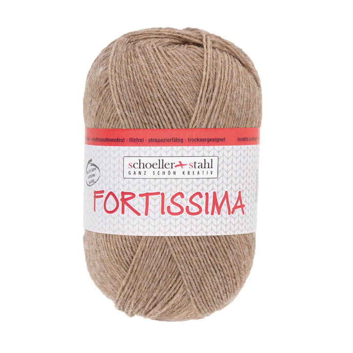Schoeller + Stahl Fortissima Socka 100 - Sockenwolle, Farbe 2072 Kamel Meliert – Polyamid und Schurwolle bei Lieblingsgarn