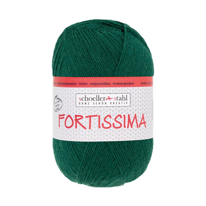 Schoeller + Stahl Fortissima Socka 100 - Sockenwolle, Farbe 2092 Dunkelgrün – Polyamid und Schurwolle bei Lieblingsgarn