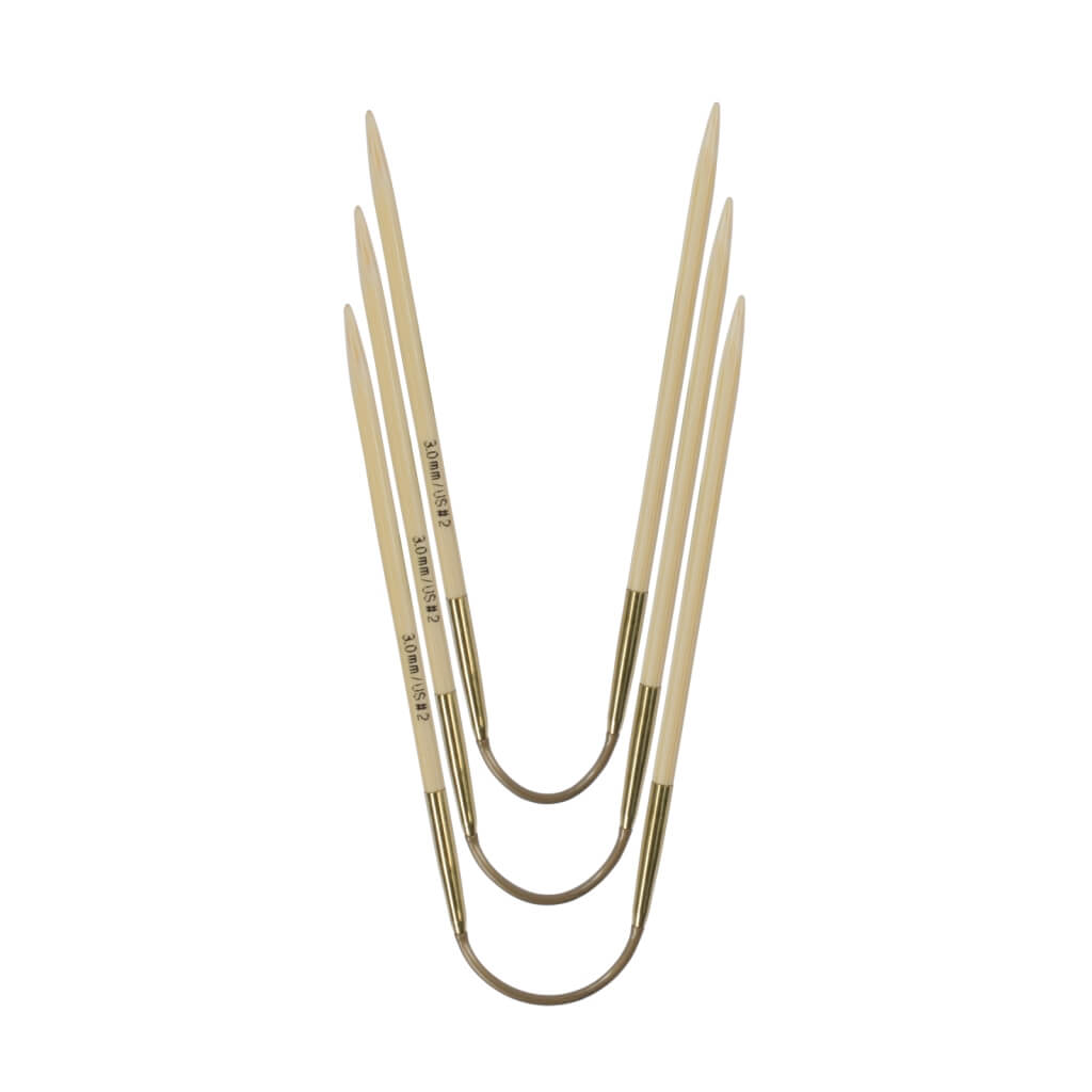 addiCraSyTrio Bamboo Rundstricknadel 24 cm - 560-2