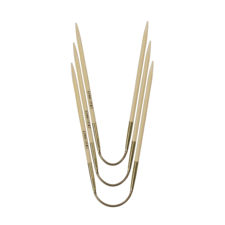 addiCraSyTrio Bamboo Rundstricknadel 24 cm - 560-2
