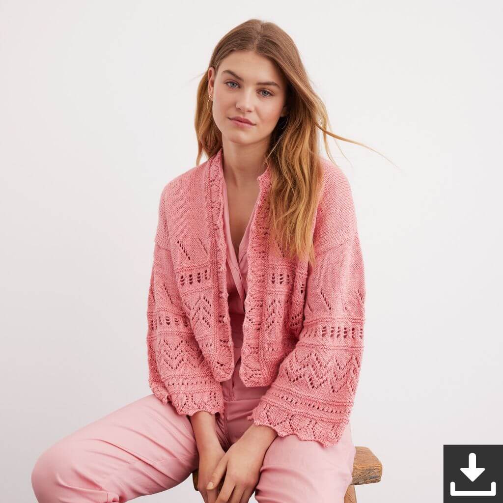Damen Cardigan Strickanleitung - Lana Grossa (PDF)
