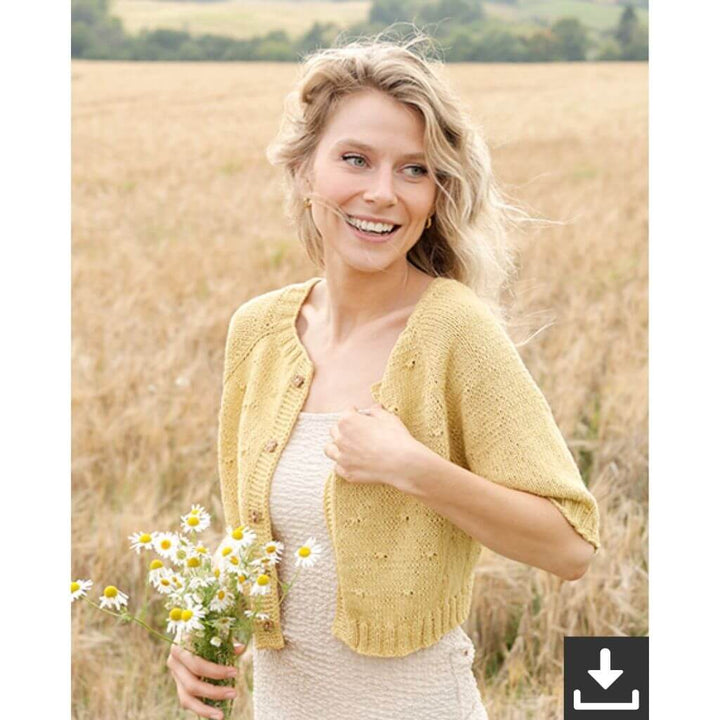 Drops Design Pattern Dandelion Heart Cardigan Strickanleitung - Drops (PDF) Lieblingsgarn