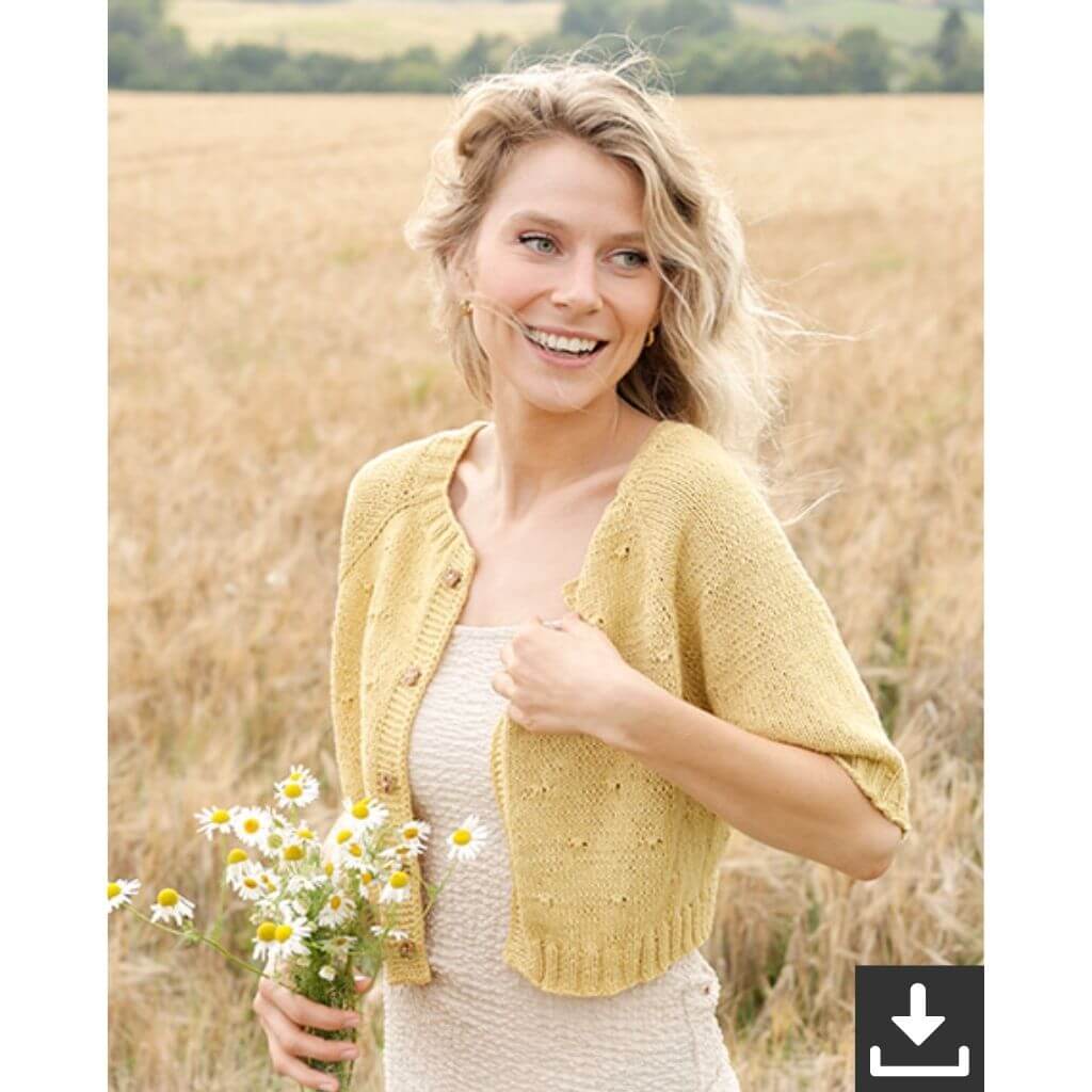 Drops Dandelion Heart Cardigan Strickanleitung - Drops (PDF) Lieblingsgarn