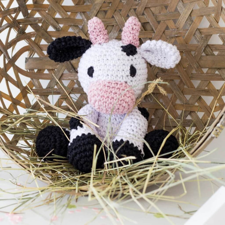 Hoooked DIY Amigurumi Häkelset Kuh Kirby Lieblingsgarn