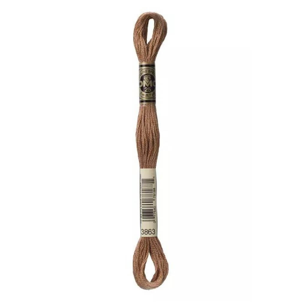 DMC Mouliné Spécial, Farbe 3863 Otter – Baumwolle bei Lieblingsgarn