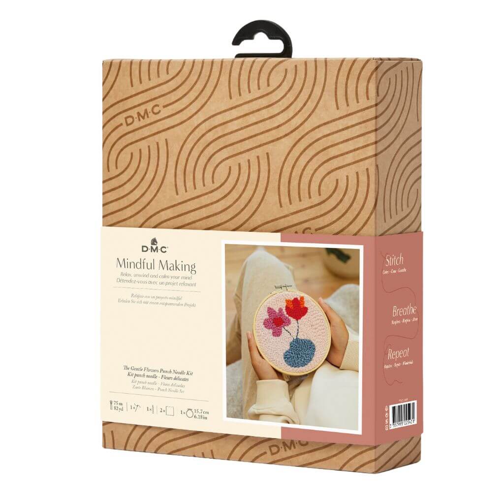 DMC Punch Needle Set Zarte Blumen bei bei bei bei bei bei bei bei bei bei bei Lieblingsgarn