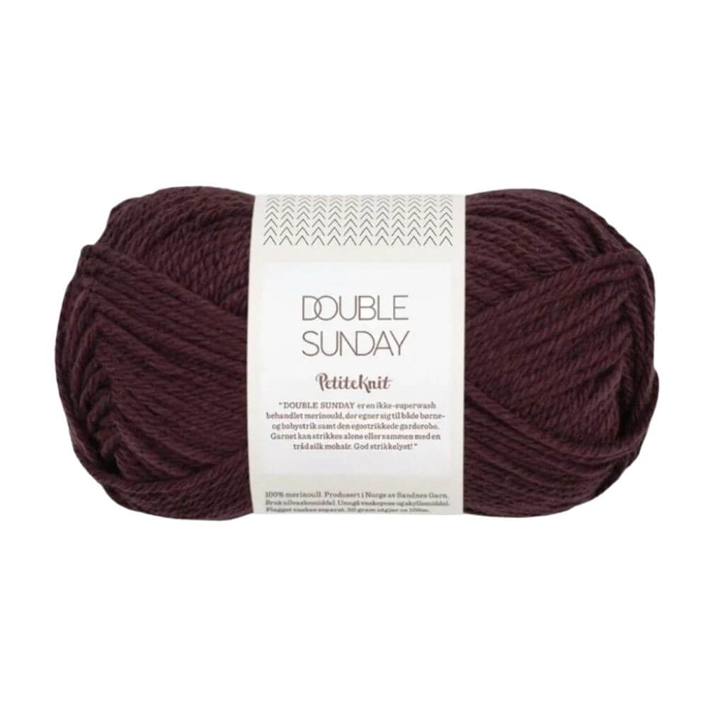 Sandnes Garn Double Sunday PetiteKnit, Farbe 4682   velvet fig – Merino bei Lieblingsgarn